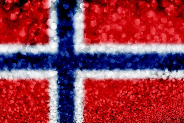 Bandera de Noruega glitter fiesta celebración fondo —  Fotos de Stock