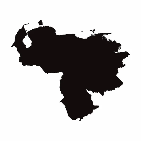 Venezuela vektör ülke haritası — Stok fotoğraf