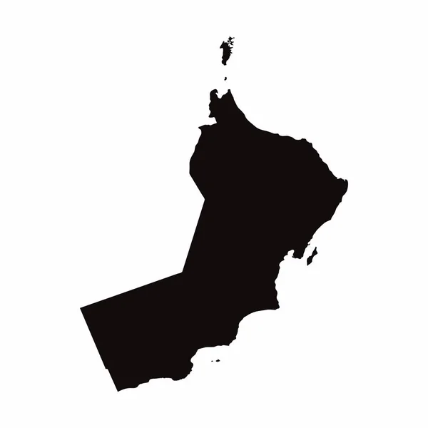 Векторная карта Омана — стоковое фото