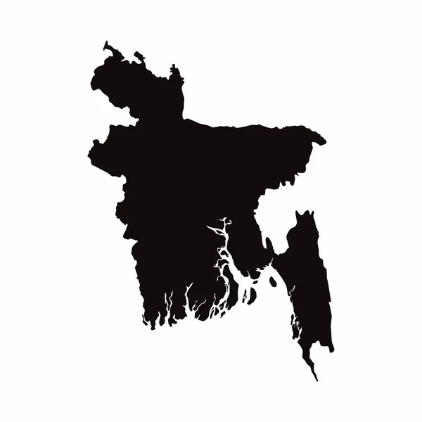 Bangladesh-Vektorlandkarte — Stockfoto