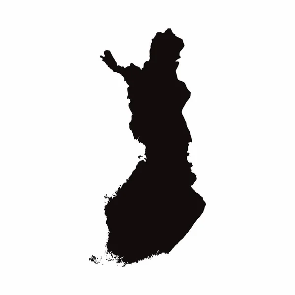 Векторная карта Финляндии — стоковое фото