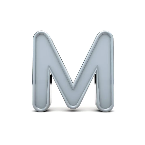 Letter M afgeschuurd hoofdletter. 3D-rendering — Stockfoto