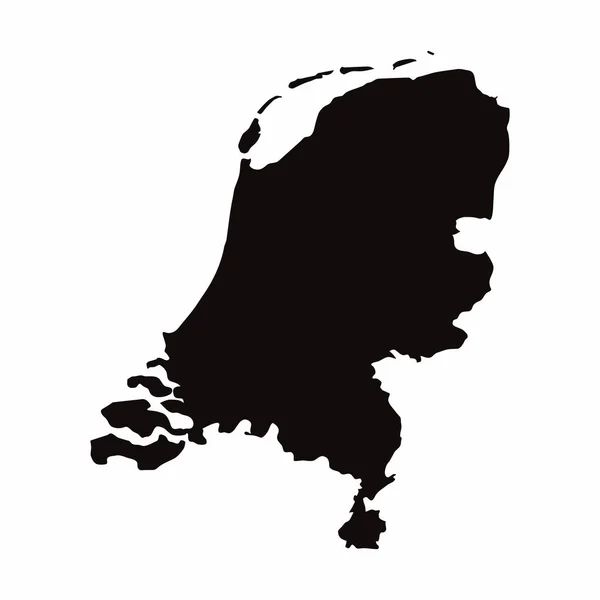 Netherlands vector country map — Stock Photo, Image