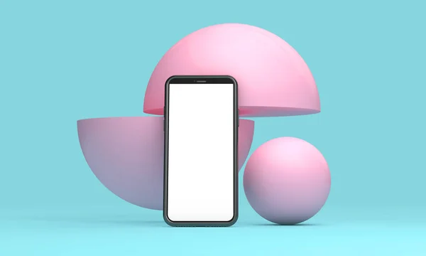 Modern Ramlösa smartphone tom skärm mall. abstrakt tillbaka — Stockfoto