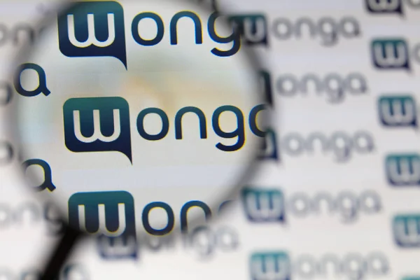 런던, 영국 - 8 월 28 th 2018: Wonga 월급날 대출 로고 에 com — 스톡 사진
