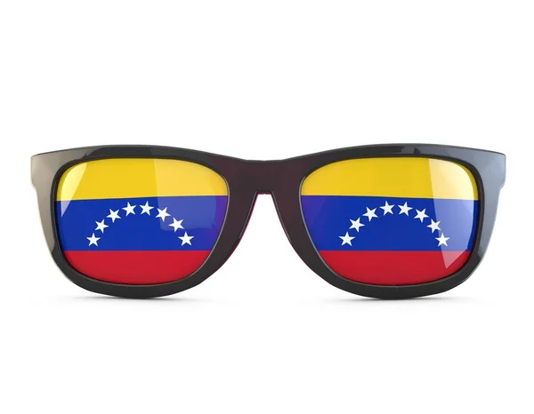 Gafas de sol bandera de Venezuela. Renderizado 3D — Foto de Stock