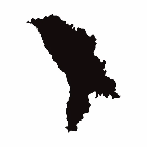 몰도바 벡터 국가 지도 — 스톡 사진