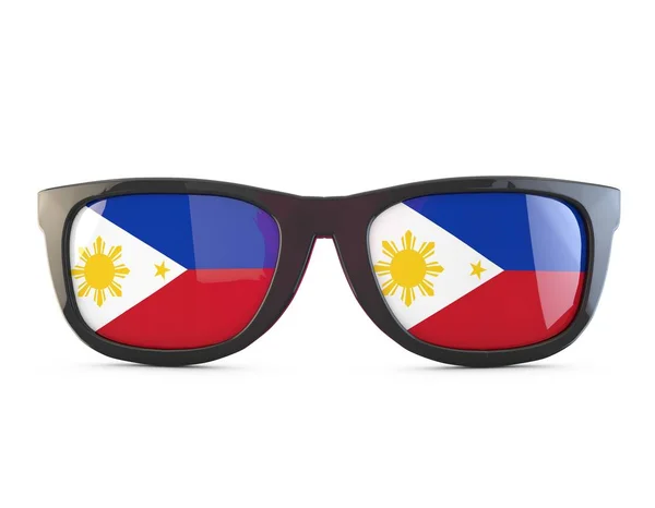 Gafas de sol bandera de Filipinas. Renderizado 3D —  Fotos de Stock