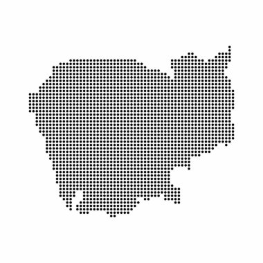 Modern ulusal harita vektör illüstrasyonu