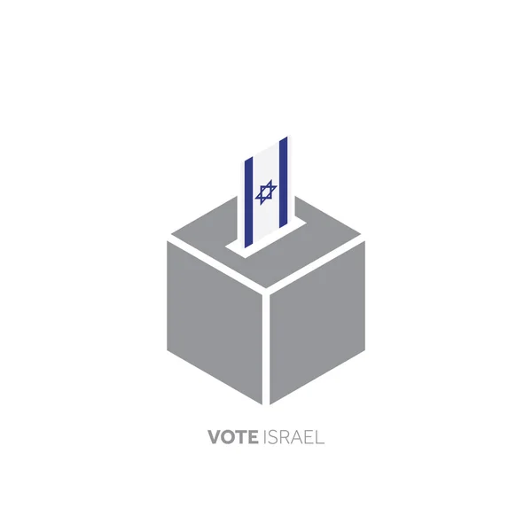 Letras Voto Con Bandera Del País Ilustración Caja — Vector de stock