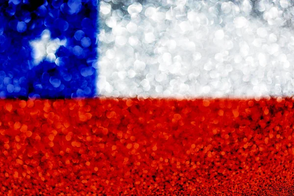 Chili vlag glitter partij viering achtergrond — Stockfoto