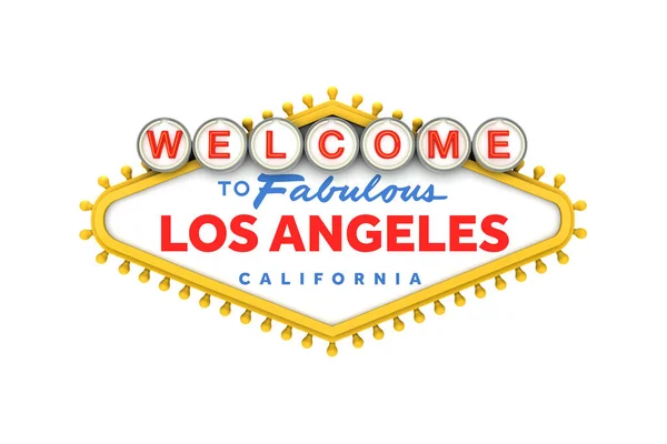 Welkom bij Los Angeles, California Sign in Classic Las Vegas sty — Stockfoto