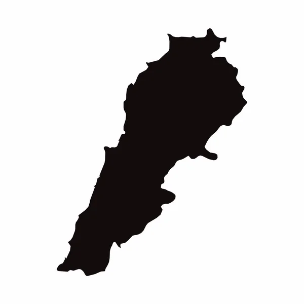 Mapa země v Libanonu — Stock fotografie