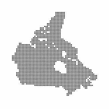 Modern ulusal harita vektör illüstrasyonu