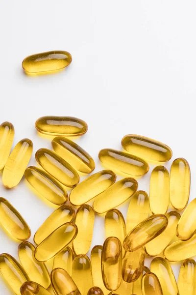 Vitamina Omega 3 tabletas de aceite de pescado —  Fotos de Stock
