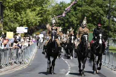 Windsor, Uk - 17 Mayıs 2018: Kol ile tam teçhizatlı prova