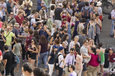 Roma, İtalya - 16 Haziran 2018: Piazza di Spagna, S