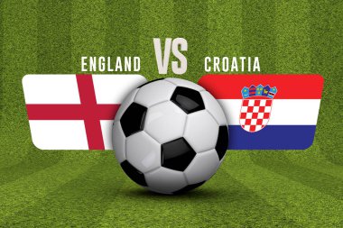 İngiltere, Hırvatistan 'a karşı yarı final maçı. 3d Hazırlama