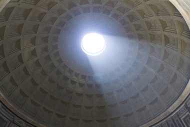 Roma, İtalya 'daki Pantheon Kilisesi manzarası