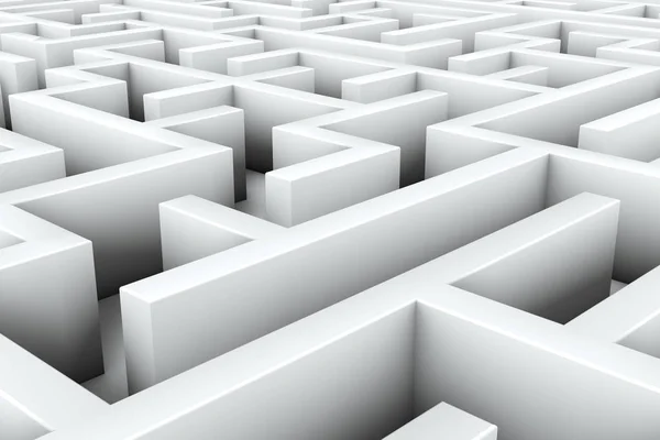 Complex maze structure. Business problems and solution concept.