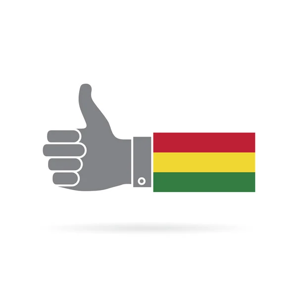 玻利维亚国旗大拇指 — 图库照片