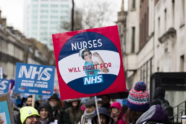 Londra, Uk - 3 Şubat 2018: Protestocular ve kampanyacılar 