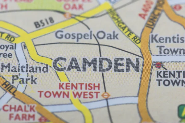 London borough of Camden location map — Stock Photo, Image