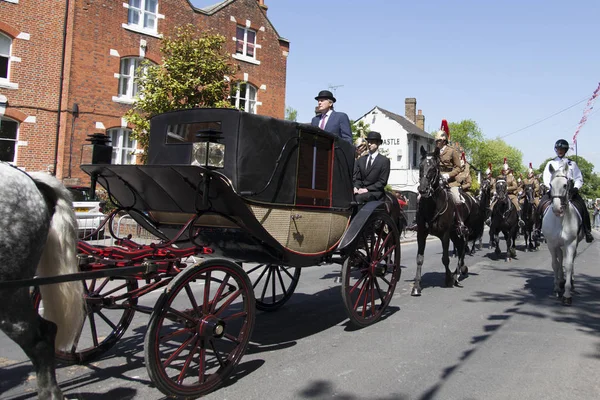 Windsor, Uk - 17 Mayıs 2018: Kol ile tam teçhizatlı prova