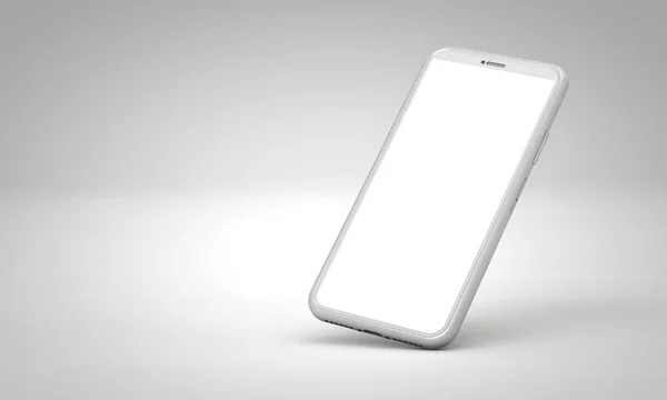 Modern smartphone tom skärm mall. abstrakt vit trendig f — Stockfoto