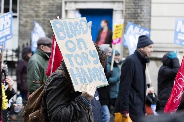 Londýn, Spojené království - 3. února 2018: Protestující a aktivisté — Stock fotografie