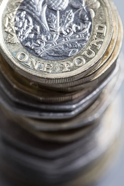 Collection of British sterling coin — Stock Photo, Image