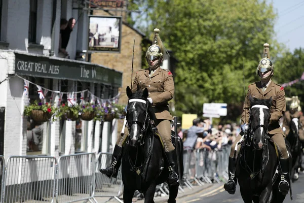 Windsor, Uk - 17 Mayıs 2018: Kol ile tam teçhizatlı prova