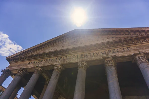 Вид на церкву Пантеон у Римі, Італія. — стокове фото