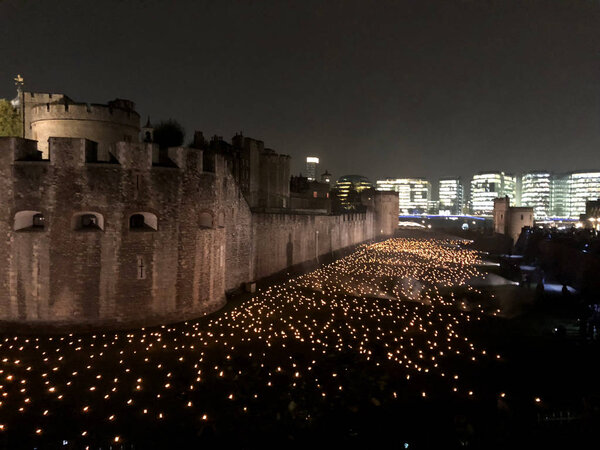 LONDON, UK - November 5th 2018: Beyond the Deepening Shadow at t