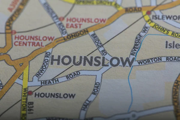 London borough of Hounslow location map — Stock Photo, Image