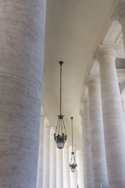 Columns in St Peter's Square Vatican City, Rome - Italy — Stock Photo, Image
