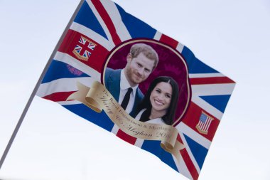 Londra, Uk - 14 Mayıs 2018 Roya bayrağını kutlayan sendika bayrağı