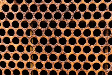 Grunge paslı turuncu metal sıkıntılı arka plan