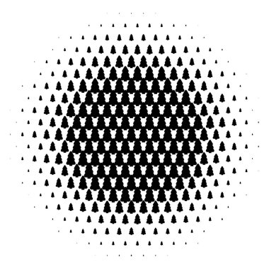 Noel ağacı vektörü yarım ton deseni