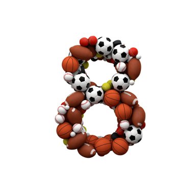 C harfi büyük harfle beveled. 3d Rendering