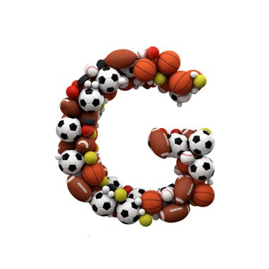 C harfi büyük harfle beveled. 3d Rendering