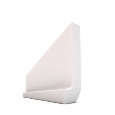 J harfi perspektif yazıtipi. 3d Hazırlama