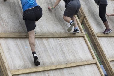 Londra, Uk - 8 Eylül 2018: Katılımcılar bir rou 'ya katılıyor