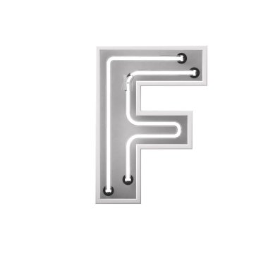 C harfi büyük harfle beveled. 3d Rendering