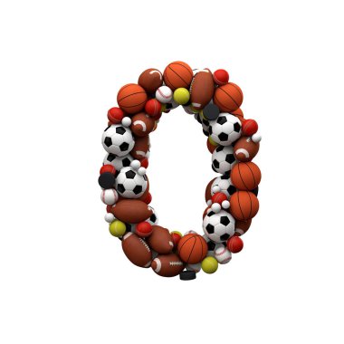 C harfi büyük harfle beveled. 3d Rendering