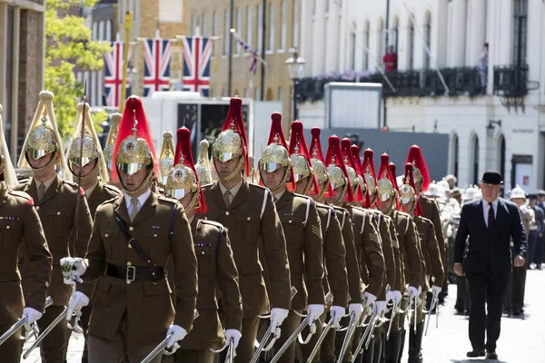 Windsor, Uk - 17 maja 2018: Pełna próba generalna z ramieniem — Zdjęcie stockowe