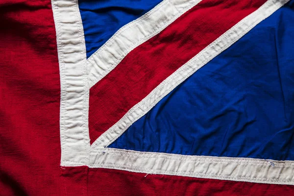 Vintage Union Jack flag, United Kingdom flag background — Stock Photo, Image