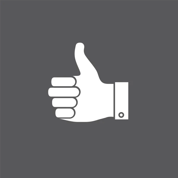 Thumbs up vector icon — Stock Photo, Image