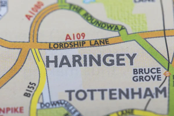 London borough of Haringey location map — Stock Photo, Image