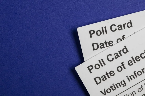 Karta do głosowania w wyborach powszechnych w Wielkiej Brytanii — Zdjęcie stockowe